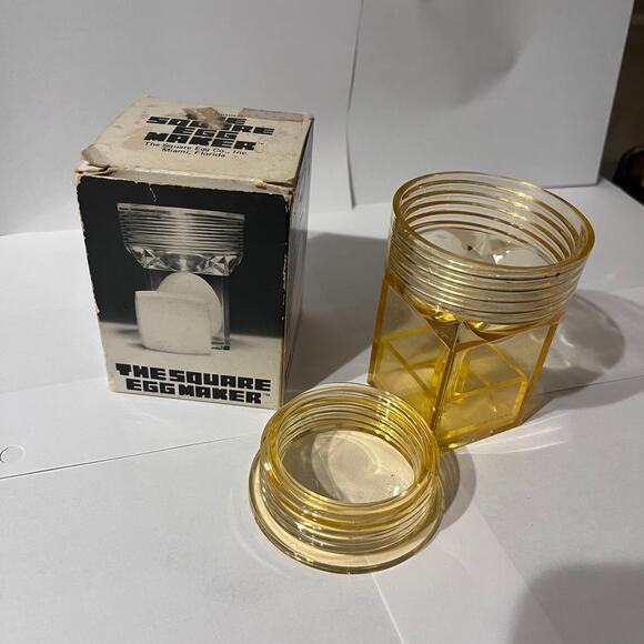 The Original Square Egg Maker Novelty Kitchen Gadget with Box Vtg 1970s - Picture 2 of 4